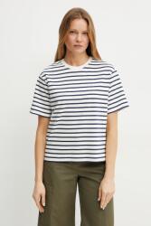 Weekend Max Mara pamut póló női, sötétkék, 2515941042600 - sötétkék S
