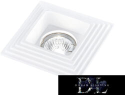 ELDLUX Gipsz süllyesztett spot lámpatest 1xGU10 124x124x52mm IP20 fehér (GS-16) - dreamlighting