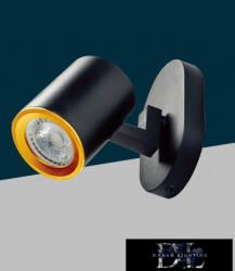 UNIVERSO Spot lámpatest 1xGU10 Max. 35w IP20 125x70x110mm Fekete/Arany (TH8801-N) - dreamlighting