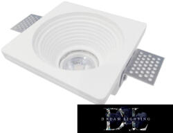 ELDLUX Gipsz süllyesztett spot lámpatest 1xGU10 120x120x60mm IP20 fehér (GS-18) - dreamlighting