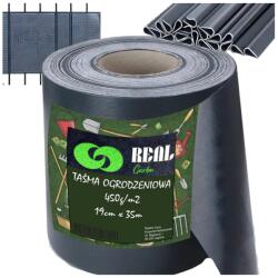 RG UV álló belátásgátló kerítésszalag, 35 m x 19 cm, sötétszürke, 450g/m2 (RC-K-909)