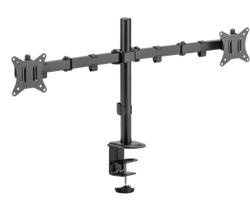SBOX LCD-352/2-2 17"-32" dönthető, forgatható asztali dual monitor tartó konzol (SBOX LCD-352/2-2) - nyomtassingyen