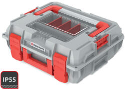 Kistenberg C Block Cool Grey 4C ALU LOG Szerszámosláda Szürke-Piros IP55 (PPP-K-KXCA454015-4C)
