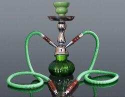 Padonio Hookah kisméretű zöld színű shisha - 2 csöves (DM-5-5338)