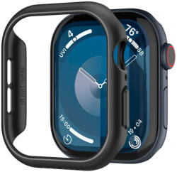 Apple Watch 10 (46 mm), Műanyag védőkeret, szíj nélkül, Spigen Thin Fit, fekete
