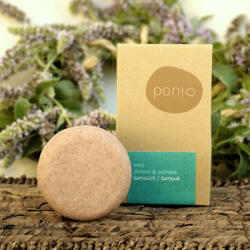 Ponio Mint szilárd sampon- megújulás & védelem Tömeg: 60g