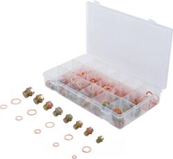BGS technic Sortiment buşoane baie de ulei şi inele de etanşare cupru 534 piese (BGS 8118) (8118)