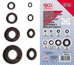 BGS technic Garnituri cauciuc pentru protectie cablaj, metric. 180 bucati (BGS 8125) (8125)