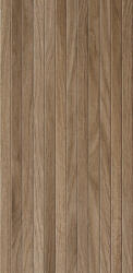 Anka Seramik Gresie rectificata portelanata, tip riflaj lemn, Woodline Brown WOD2, 60x120 cm, maro, finisaj mat (8698853214419)