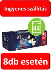 FELIX 8 db esetén : FELIX FANTASTIC Házias válogatás nedves macskaeledel 44x85g