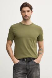 United Colors of Benetton pamut póló rózsaszín, férfi, sima, 3U53J1F15 - zöld XXL