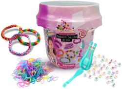 WeCool Toys WeCool: Set pentru crearea brățărilor DIY cu elastice și mărgele, într-un recipient tip pahar (112353-1)