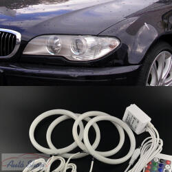  BMW E46 Coupe /Cabrio Angel Eyes Opal Led E46 Xenon izzóval szerelt Utólagosan beszerelhető Angel eyes 2003-2006