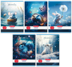 Herlitz Füzet A/5 32 Lapos I. Osztályos Vonalas Wonderland Vegyes Minta (H400200787)
