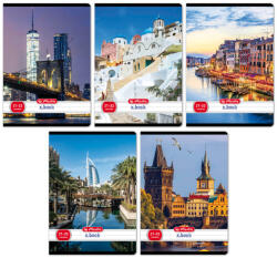 Herlitz Füzet A/5 32 Lapos Vonalas City Vegyes Minta (H400200782)