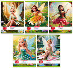 Herlitz Füzet A/5 32 Lapos Vonalas Flower Fairy Vegyes Minta (H400200781)