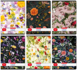 Herlitz Füzet A/4 32 Lapos Négyzetrácsos Flower Vegyes Minta (H400200723)