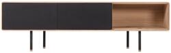 Gazzda Fekete tölgyfa TV-asztal Fina 160 x 45 cm (GAZ-19D-1015-4023)