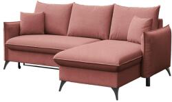 Rodier Rózsaszín kárpitozott sarokkanapé MESONICA Lilio 230 cm, jobb (RODIER-BRIM-213A-4R)
