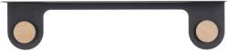 Gazzda Fekete fém fali polc Hook 13 x 60 cm (GAZ-108-RAL9005)