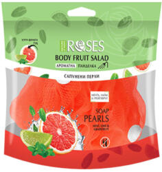 Nature of Agiva Roses Fruit Salad 2: 1 Tusoló szivacs szappangolyókkal menta, lime és grapefruit illal - hajpatika
