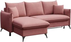Rodier Rózsaszín kárpitozott sarokkanapé MESONICA Lilio 230 cm, bal (RODIER-BRIM-213A-4L)