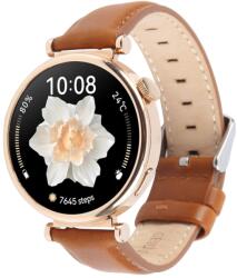 LEATHER Bőr szíj a Garmin Lily 2 / Lily 2 Active készülékhez, barna színű