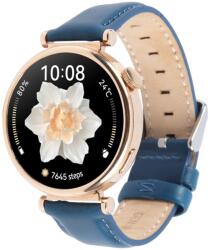LEATHER Bőr szíj Garmin Lily 2 / Lily 2 Active kék színhez