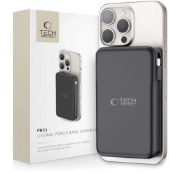 Tech-Protect PB31 Magsafe powerbank beépített kábelekkel 10000mAh fekete