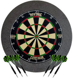  Mythic Centaur darts csomag, Myhtic Centaur tábla, fekete falvédő és két szett nyíl