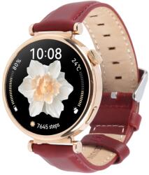  LEATHER Bőr szíj Garmin Lily 2 / Lily 2 Active bordó