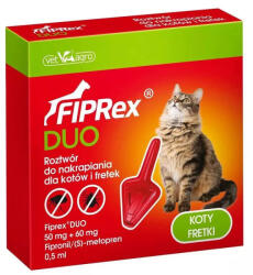  Fiprex Duo macska 50mg+60mg rácsepegtető oldat