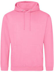 Just Hoods Uniszex laza szabású kapucnis pulóver AWJH001, Candyfloss Pink-3XL (awjh001cfp-3xl)