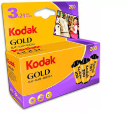 Kodak Gold GB 200 135-24x3 színes negatív filmcsomag
