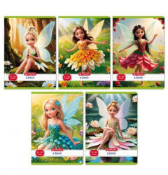 Herlitz felsős vonalas füzet, Fairy (A5/12-32) (H_2025_400200781)