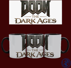  Doom - The Dark Ages logó bögre (Fekete) - szupicuccok