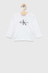 Calvin Klein gyerek hosszúujjú fehér, nyomott mintás - fehér 62