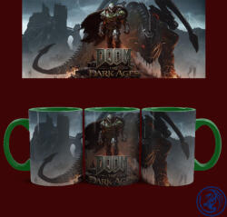 Doom - The Dark Ages - Doomslayer bögre (Zöld)