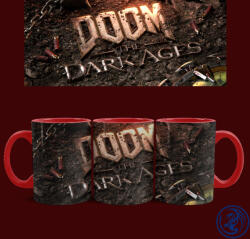 Doom - The Dark Ages bögre (Piros)