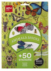 APLI Matrica, újra felhasználható, 50 db, APLI Kids "Stickers", rovarok (LCA19429) - bestoffice