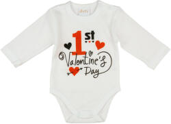  1st Valentine's day" feliratos valentin napi baba body fehér (23688009056)