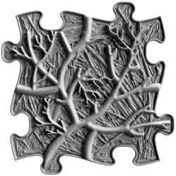 MUFFIK szenzoros ortopédiai szőnyeg puzzle gyökerek szürke - puha (MFK-035-1-1-11)