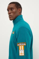 Adidas felső Polarfleece Adibreak Tracktop zöld, férfi, nyomott mintás, IW5815 - türkiz XL
