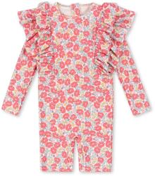 Konges Sløjd egyrészes gyerek fürdőruha MANUCA FRILL ONESIE GRS rózsaszín, KS103262 - rózsaszín 86