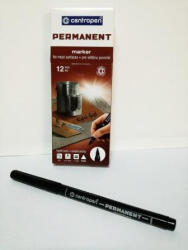 Centropen Marker permanent Centropen 2536 , varf 1mm, negru (ME0081)