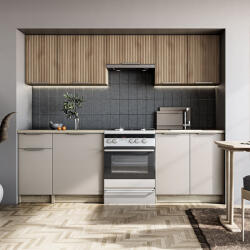  TATIANA 240 - кухня с кашмир и релеф орех (TATIANA240/kitchen/1)