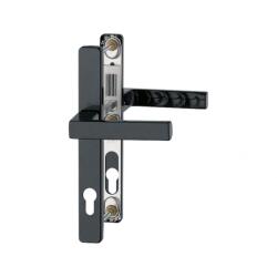 Hoppe Maner usa termopan, Hoppe Toulon, exterior, 92 x 30 mm, material aluminiu, culoare negru F9005