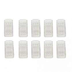Lightex Захранващ кoнектор за многократна употреба 2PIN за LED лента, COB, 8 мм, IP20 - Lightex (521AL0001225)