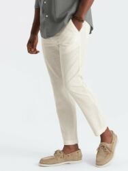 Ombre Clothing Кремави мъжки панталони чино с ленена смес Ombre Clothing Ombre Clothing | Byal | МЪЖЕ | 36/32