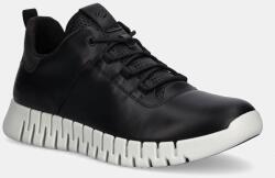 Ecco bőr sportcipő Gruuv Sneaker Lea fekete, férfi, 525204-51052 - fekete Férfi 43